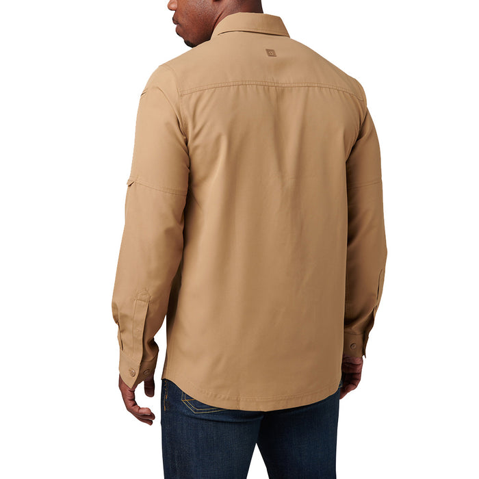 72521-120 CAMISA MARKSMAN MANGA LARGA COYOTE MARCA 5.11 TACTICAL