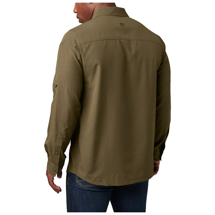 72521-206 CAMISA MARKSMAN MANGA LARGA FIELD GREEN MARCA 5.11 TACTICAL