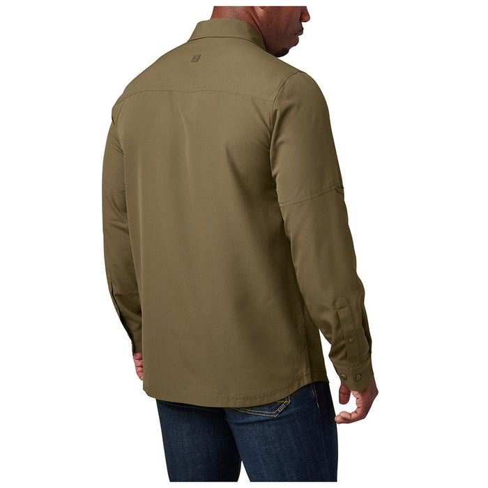 72521-206 CAMISA MARKSMAN MANGA LARGA FIELD GREEN MARCA 5.11 TACTICAL