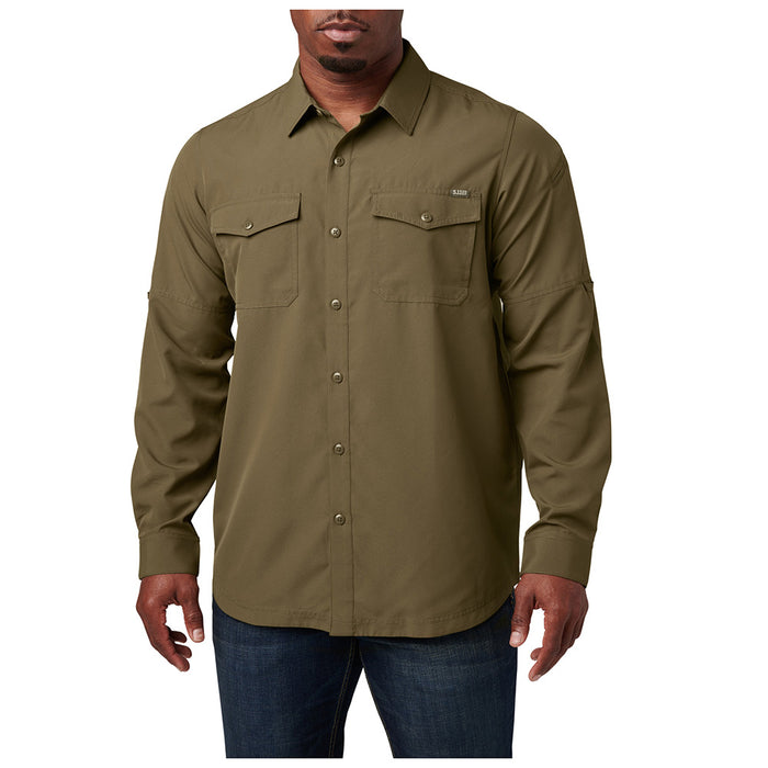 72521-206 CAMISA MARKSMAN MANGA LARGA FIELD GREEN MARCA 5.11 TACTICAL