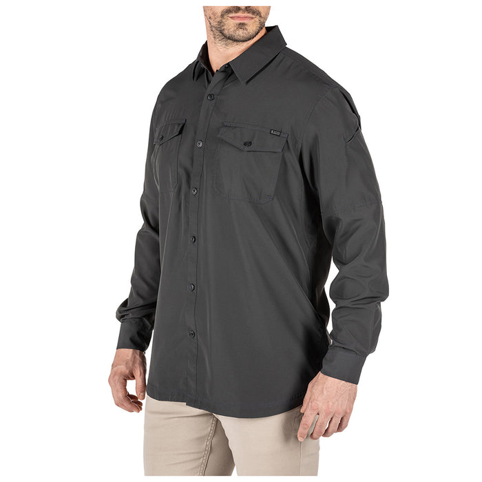 72521-098 CAMISA MARKSMAN MANGA LARGA VOLCANICO MARCA 5.11 TACTICAL