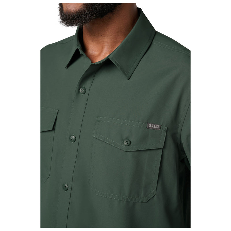 72521-1182 CAMISA MARKSMAN MANGA LARGA GREENSTONE MARCA 5.11 TACTICAL