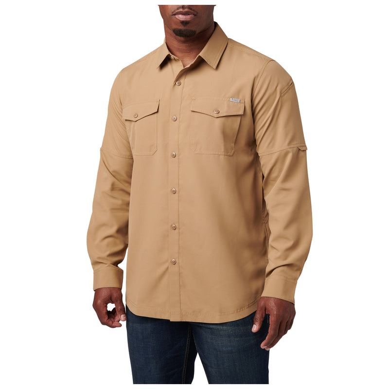 72521-120 CAMISA MARKSMAN MANGA LARGA COYOTE MARCA 5.11 TACTICAL