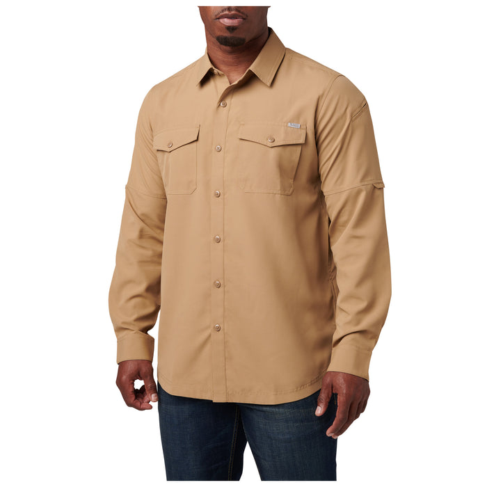 72521-120 CAMISA MARKSMAN MANGA LARGA COYOTE MARCA 5.11 TACTICAL