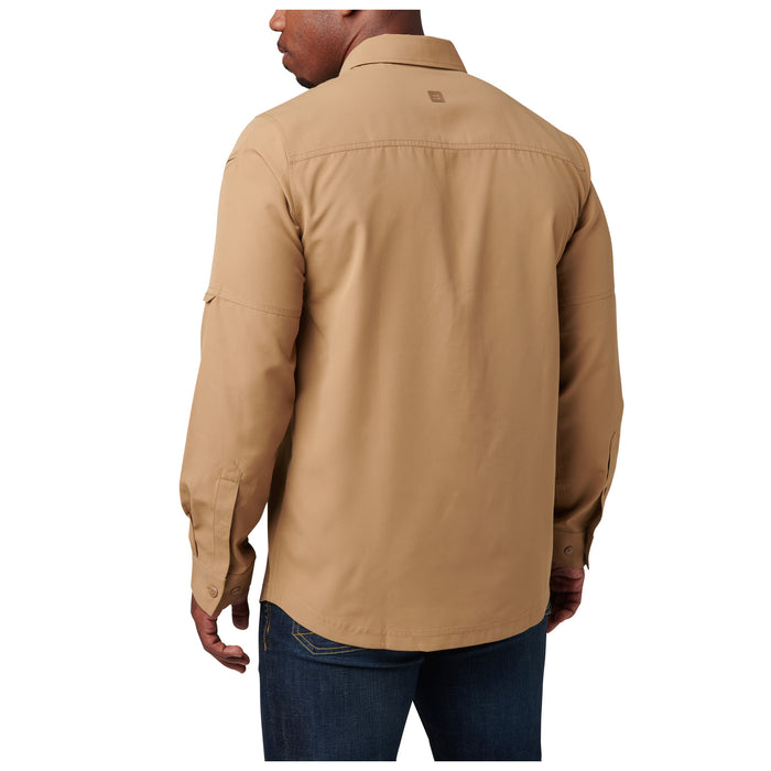 72521-120 CAMISA MARKSMAN MANGA LARGA COYOTE MARCA 5.11 TACTICAL