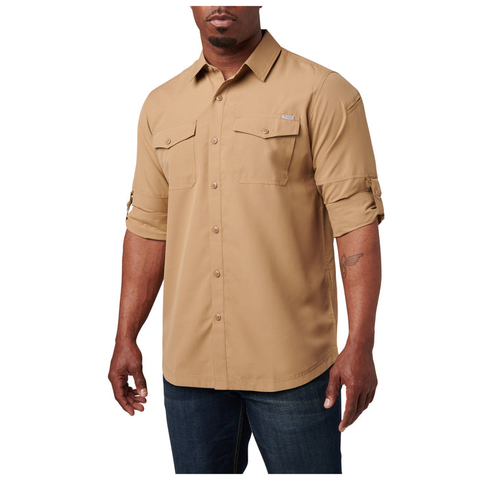 72521-120 CAMISA MARKSMAN MANGA LARGA COYOTE MARCA 5.11 TACTICAL