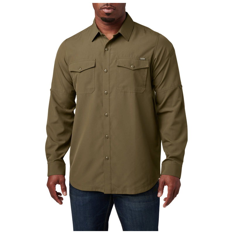 72521-206 CAMISA MARKSMAN MANGA LARGA FIELD GREEN MARCA 5.11 TACTICAL