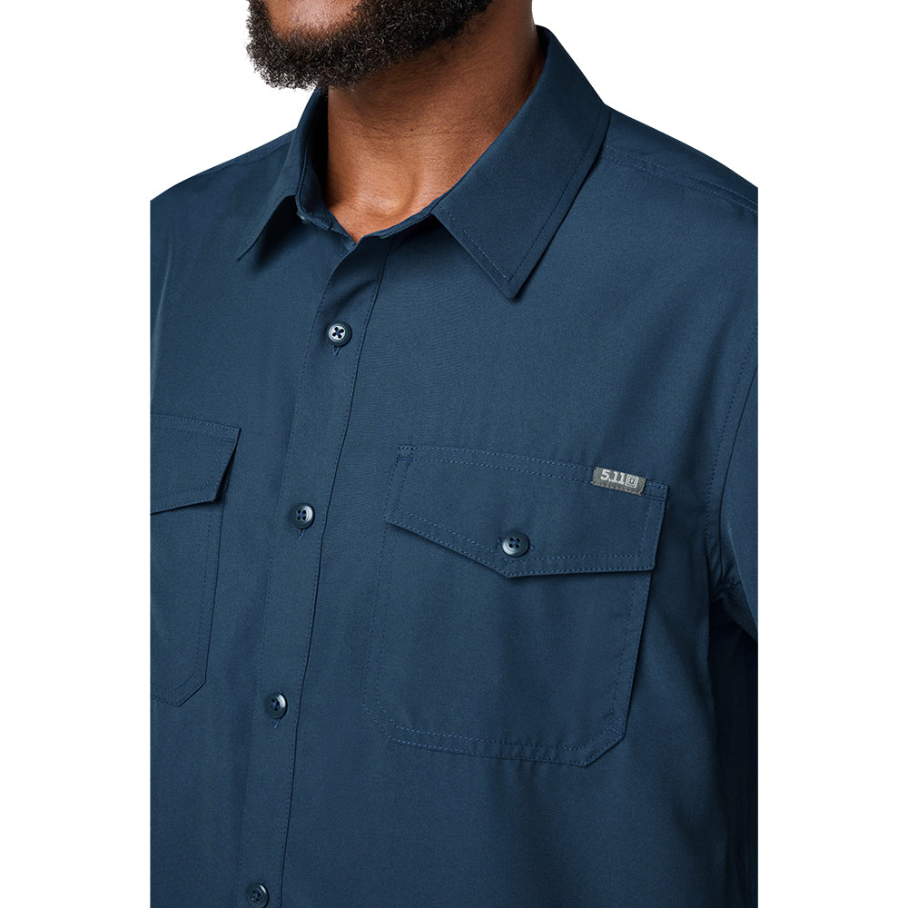 CAMISA 5.11 TACTICAL MARKSMAN MANGA LARGA BLUE BLOOD