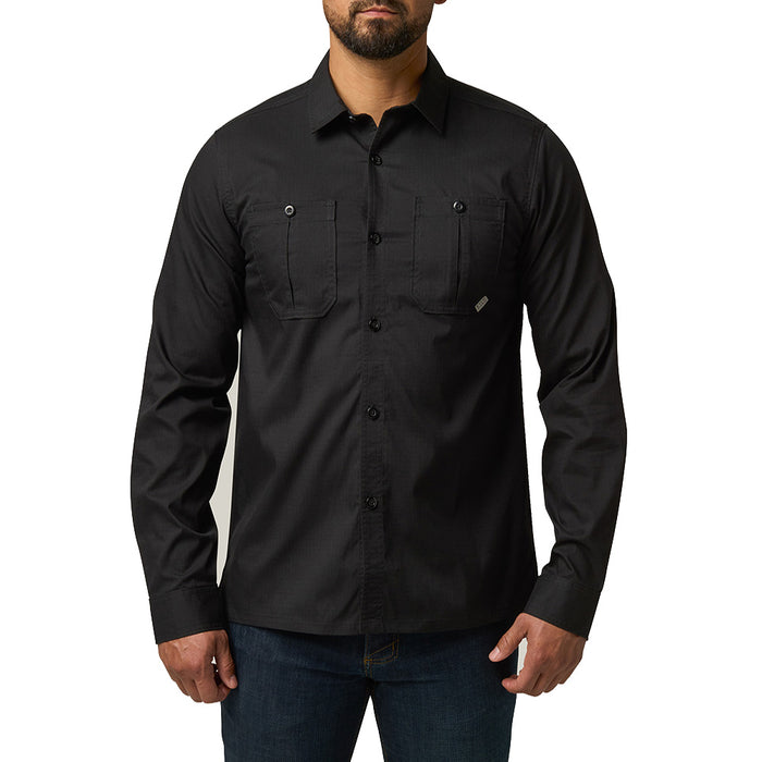 72573-019 CAMISA LANDEN M/L NEGRA MARCA 5.11 TACTICAL