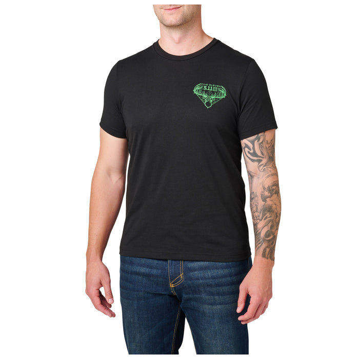 76166AEC-019 PLAYERA BIG BUCK NEGRA MARCA 5.11 TACTICAL