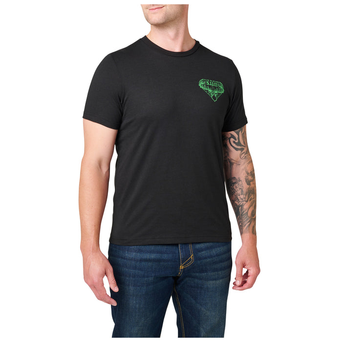 76166AEC-019 PLAYERA BIG BUCK NEGRA MARCA 5.11 TACTICAL