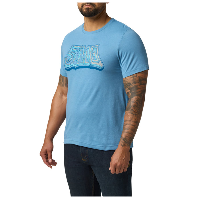 76166AEE-766 PLAYERA GROOVY 5.11 MINERAL BLUE MARCA 5.11 TACTICAL