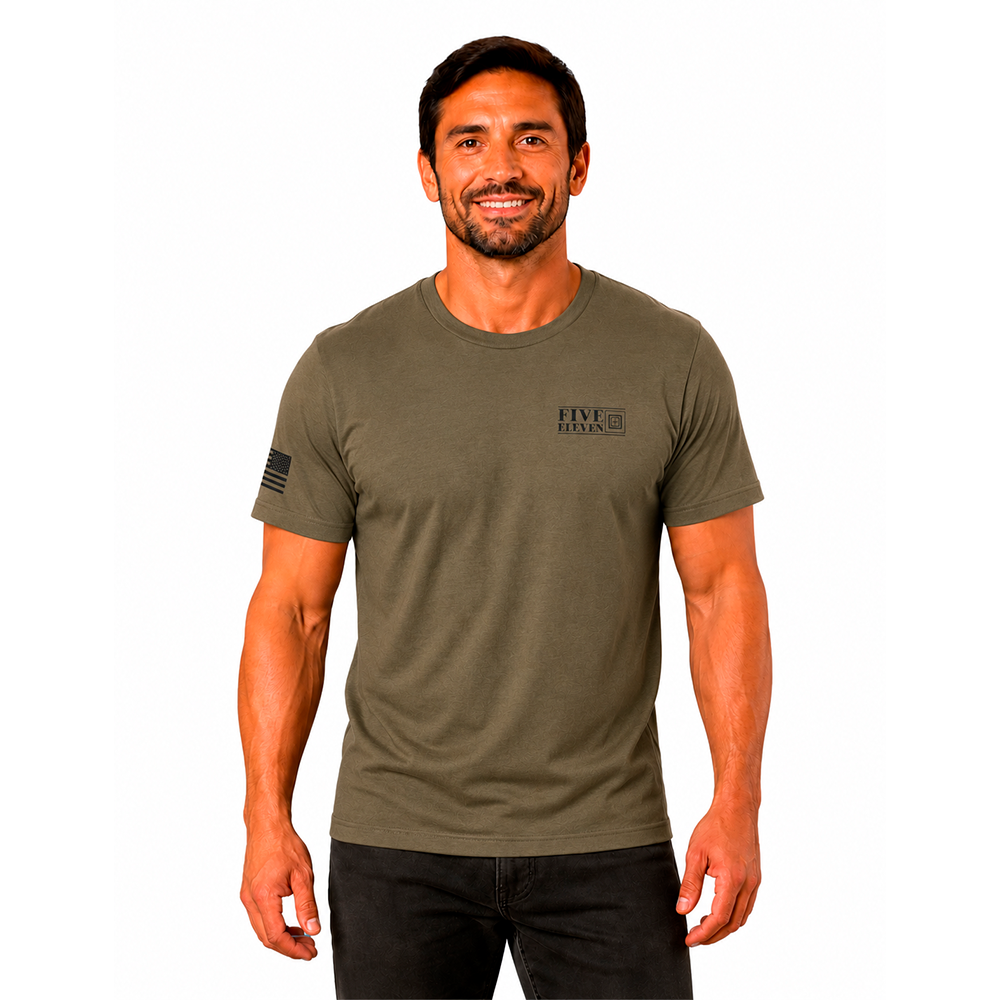 76166AFR-186 PLAYERA PBG CREST RANGER GREEN MARCA 5.11 TACTICAL