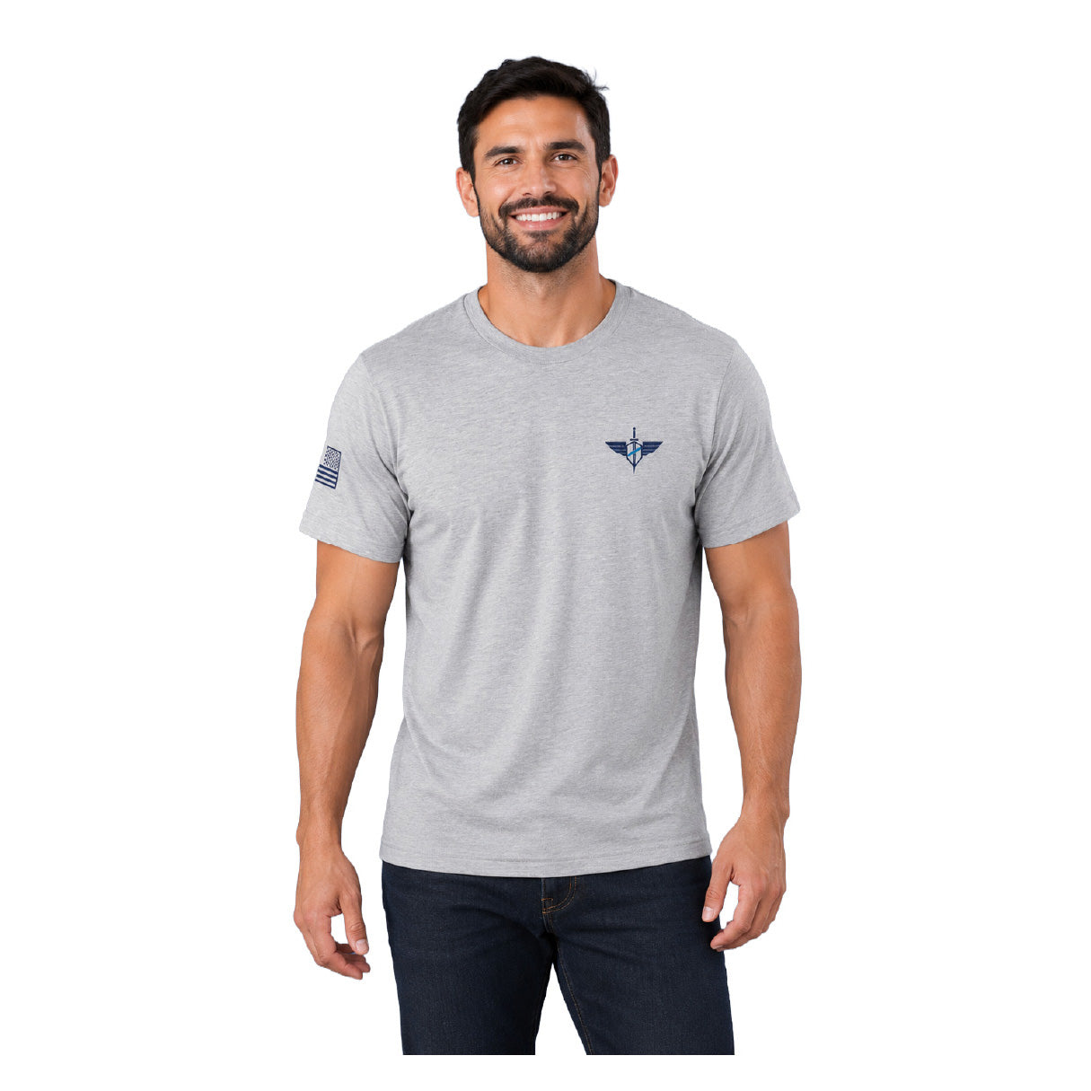 76166AHF-016 PLAYERA TBL MISSION HEATHER GREY MARCA 5.11 TACTICAL