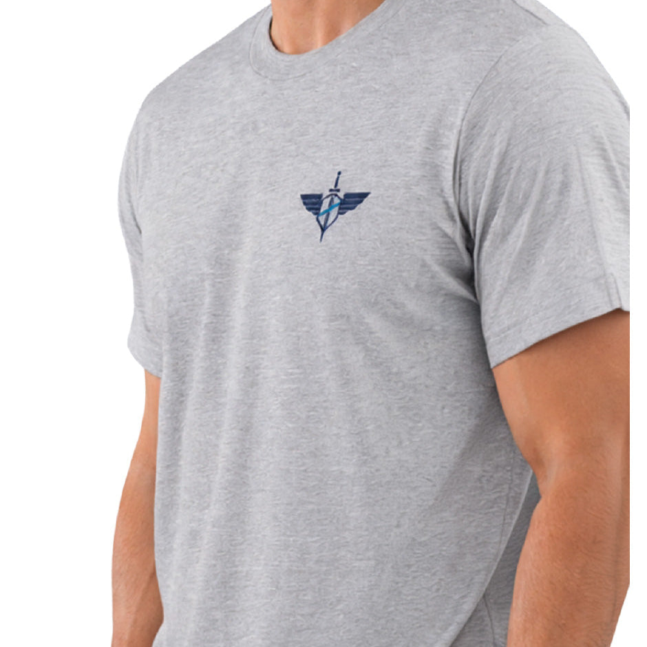 PLAYERA 5.11 TACTICAL TBL MISSION HEATHER GREY