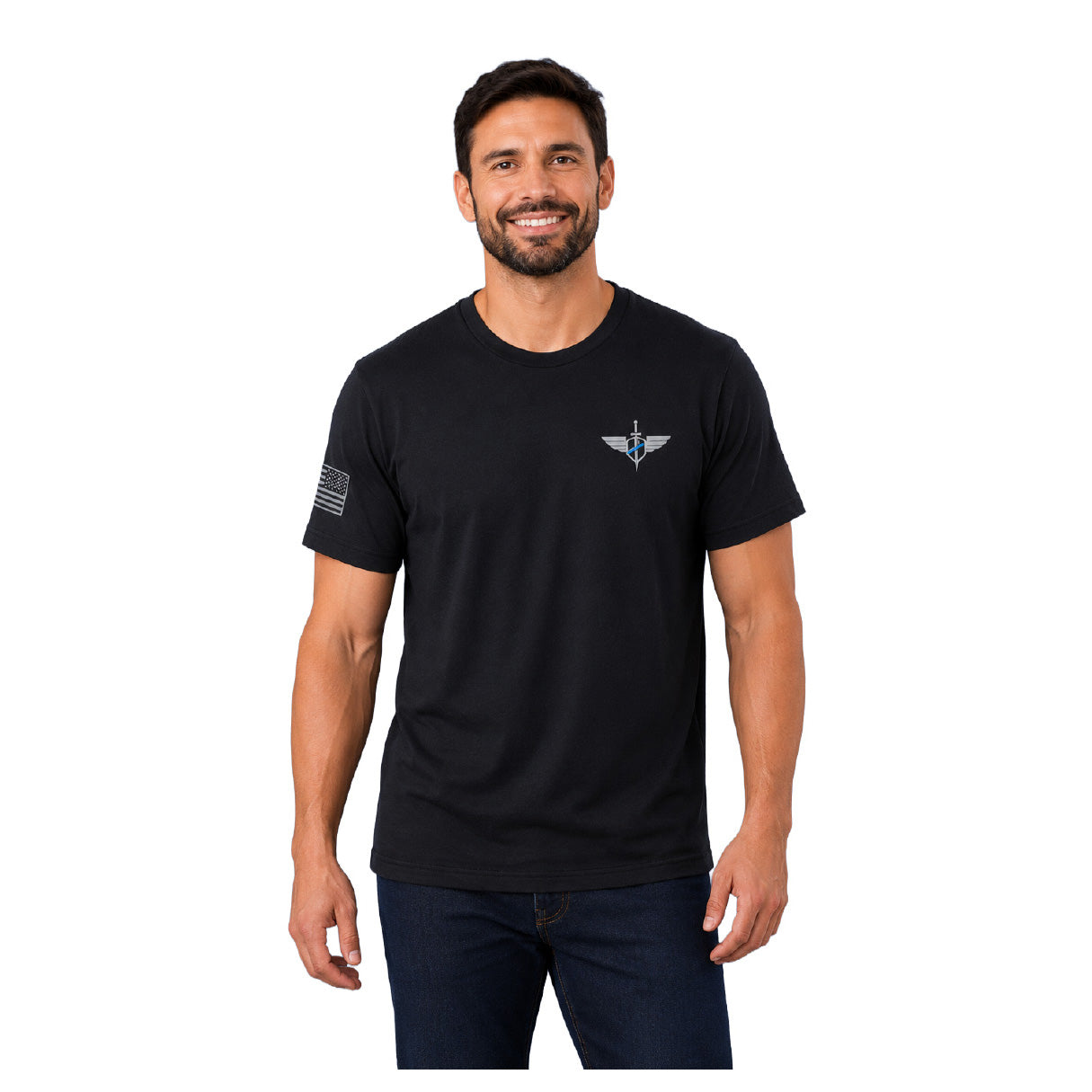 76166AHF-019 PLAYERA TBL MISSION NEGRA MARCA 5.11 TACTICAL