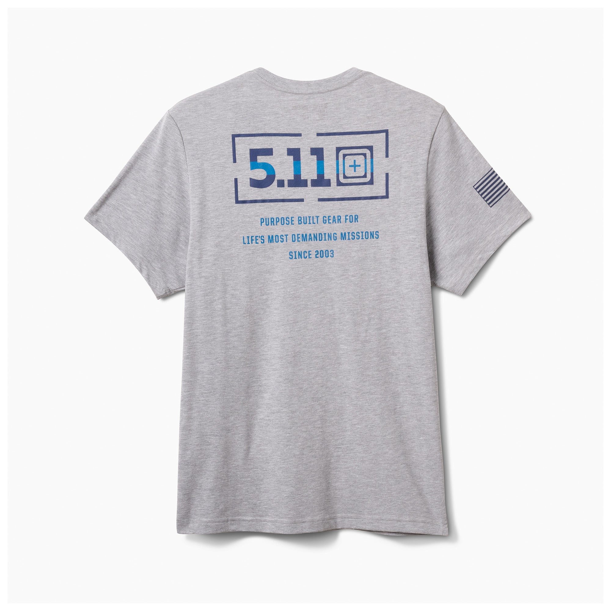 PLAYERA 5.11 TACTICAL TBL MISSION HEATHER GREY