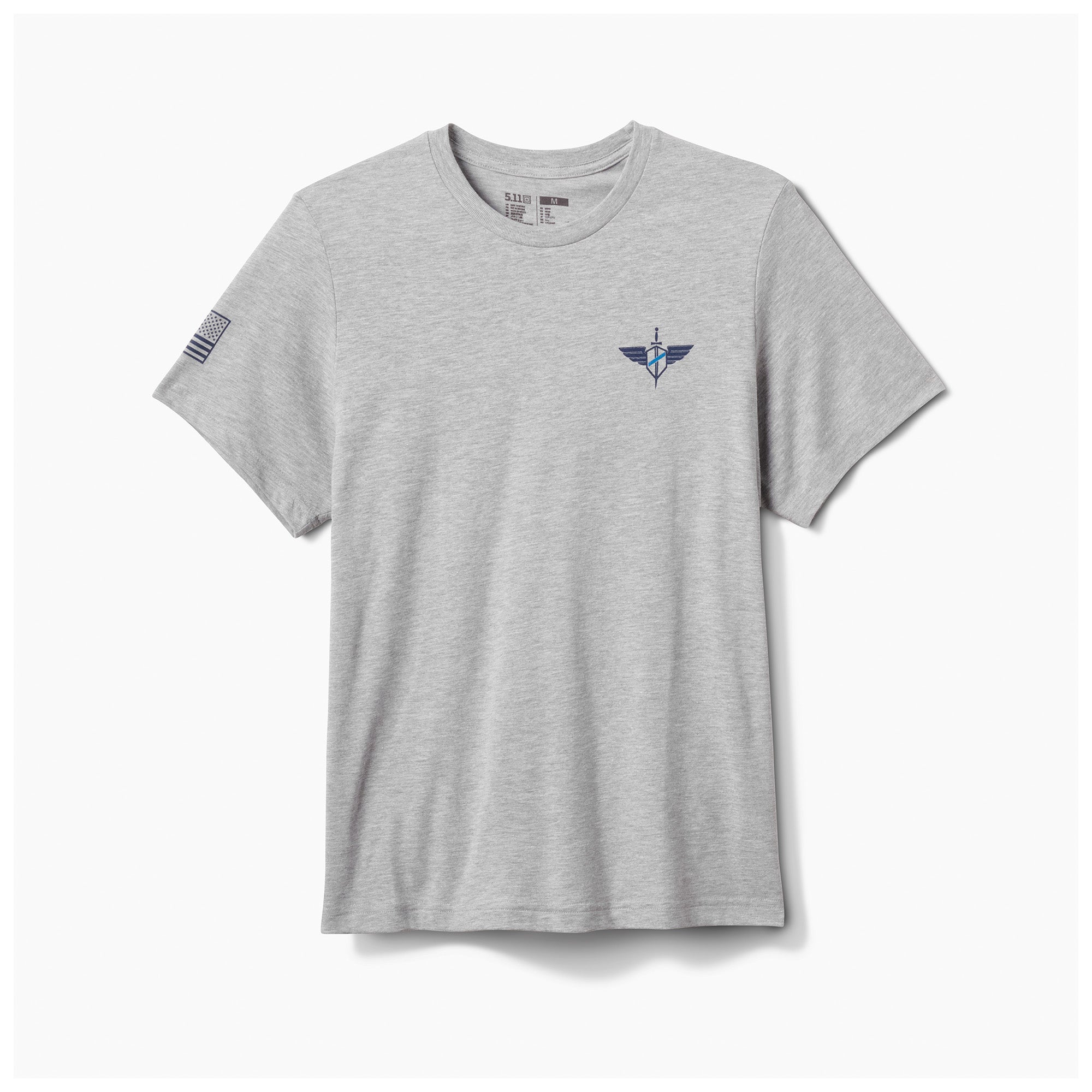 PLAYERA 5.11 TACTICAL TBL MISSION HEATHER GREY