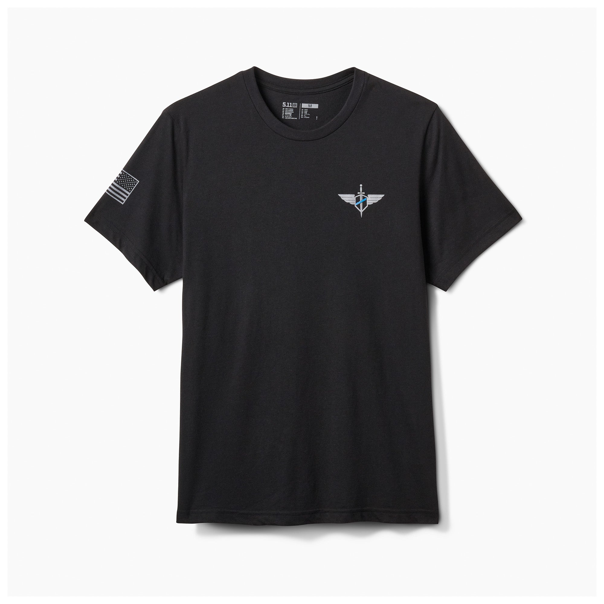 PLAYERA 5.11 TACTICAL TBL MISSION NEGRA
