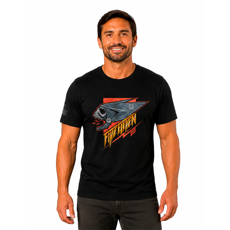 76166AJS-019 PLAYERA COVERT CRANIUM SS NEGRA MARCA 5.11 TACTICAL
