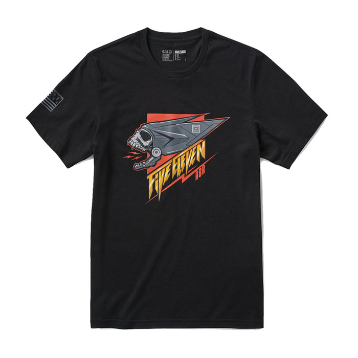 76166AJS-019 PLAYERA COVERT CRANIUM SS NEGRA MARCA 5.11 TACTICAL