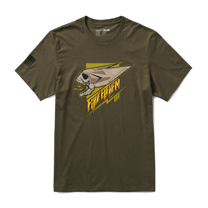 76166AJS-186 PLAYERA COVERT CRANIUM SS RANGER GREEN MARCA 5.11 TACTICAL