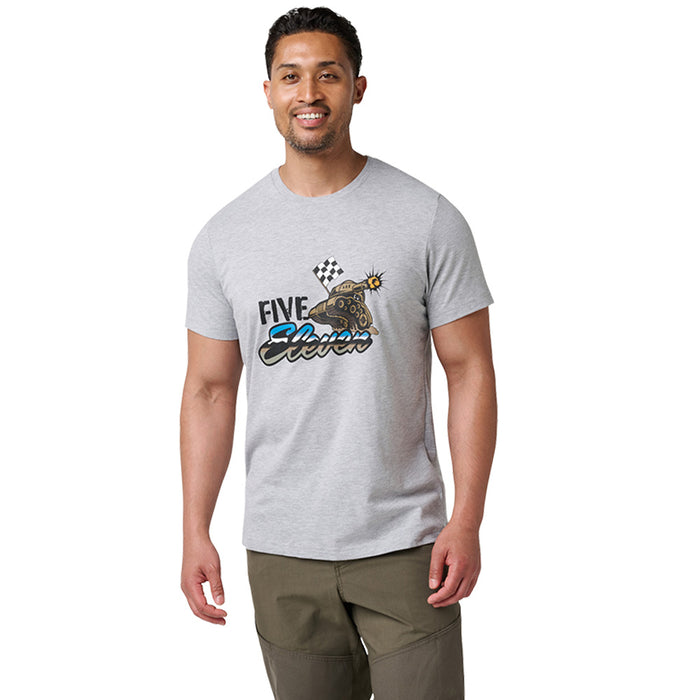 76166AJX-016 PLAYERA BATTLE RATTLE TANK SS TEE HEATHER GREY MARCA 5.11 TACTICAL