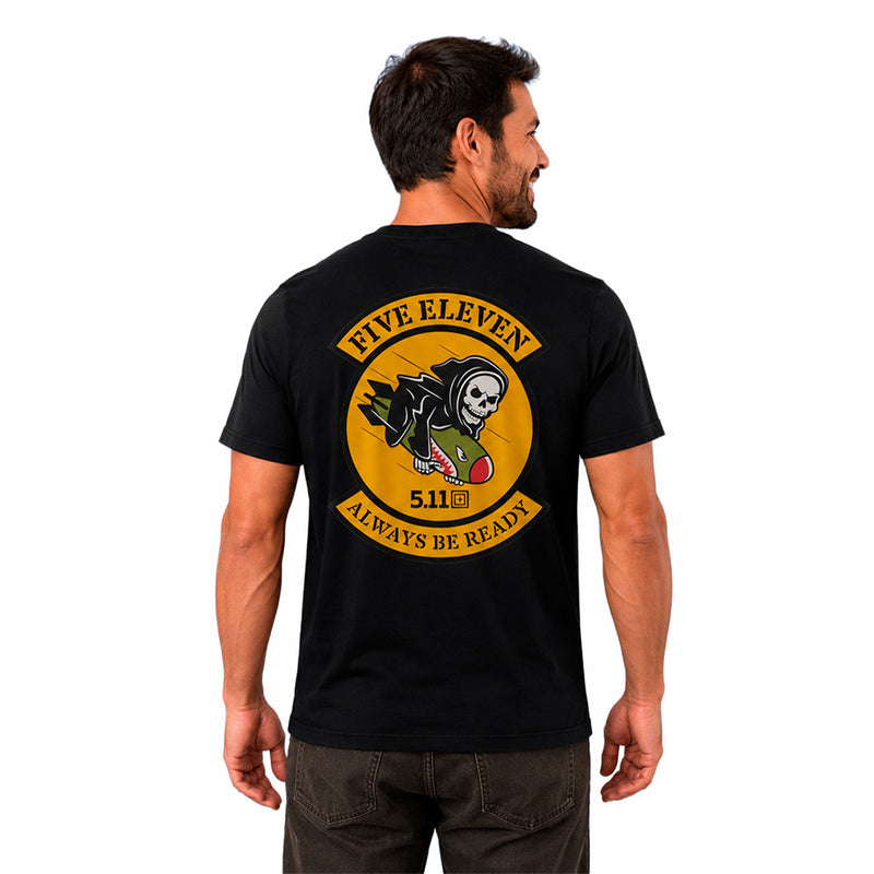 76166AKL-019 PLAYERA GRIM BOMBER S/S TEE NEGRA MARCA 5.11 TACTICAL