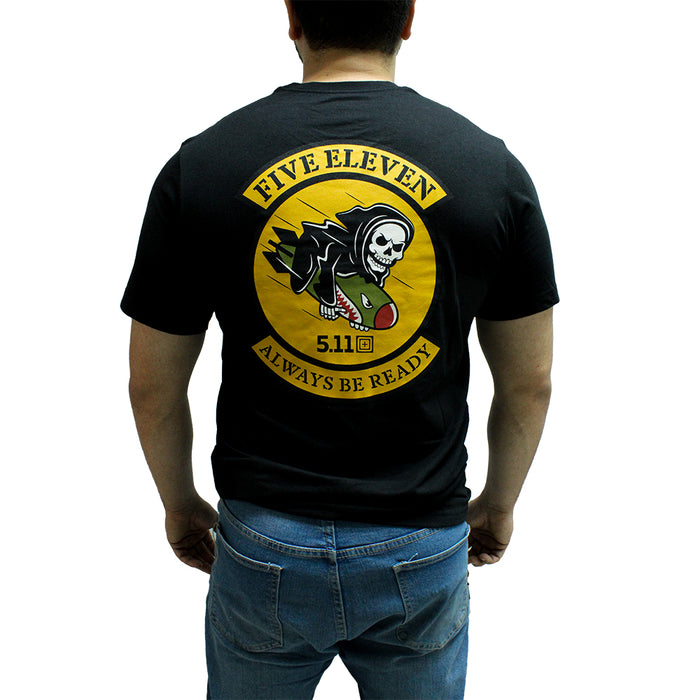 76166AKL-019 PLAYERA GRIM BOMBER S/S TEE NEGRA MARCA 5.11 TACTICAL