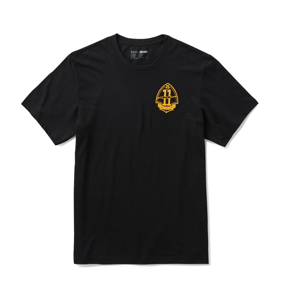 PLAYERA 5.11 TACTICAL GRIM BOMBER S/S TEE NEGRA