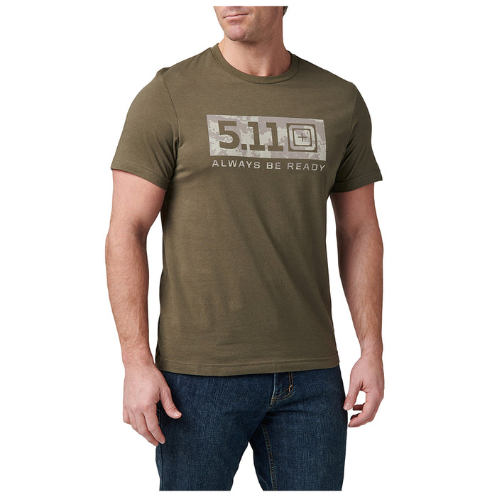 76298-186 PLAYERA ATMOS LOGO  RANGER GREEN MARCA 5.11 TACTICAL