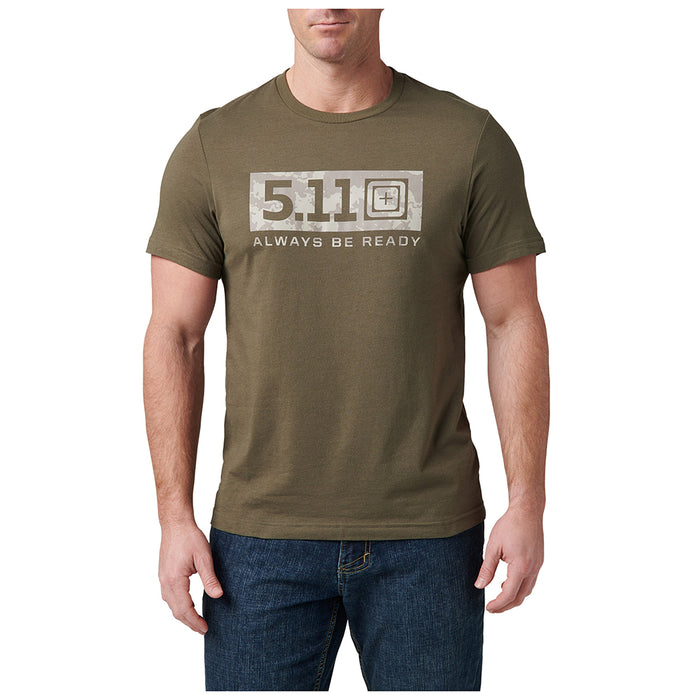 76298-186 PLAYERA ATMOS LOGO  RANGER GREEN MARCA 5.11 TACTICAL