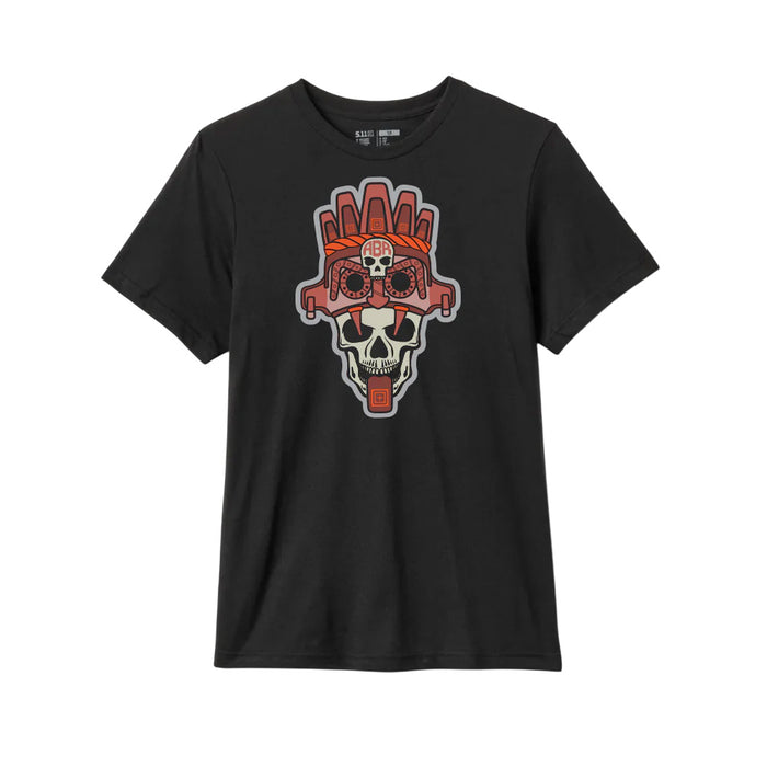 76375-019 PLAYERA CALATLALOC NEGRA MARCA 5.11 TACTICAL