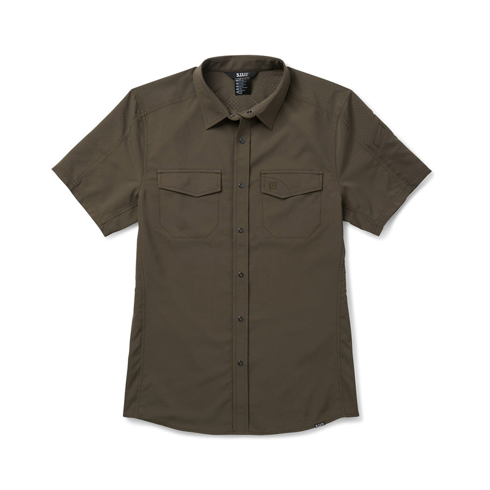 7710206-186 CAMISA FREEDOM FLEX MODERN M/C RANGER GREEN MARCA 5.11 TACTICAL