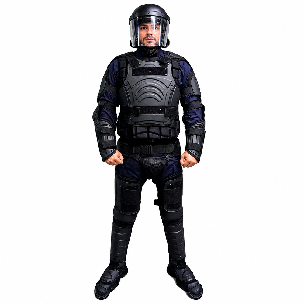 850301 JUEGO DE EQUIPO ANTIMOTIN NEGRO PANTHER UNITALLA