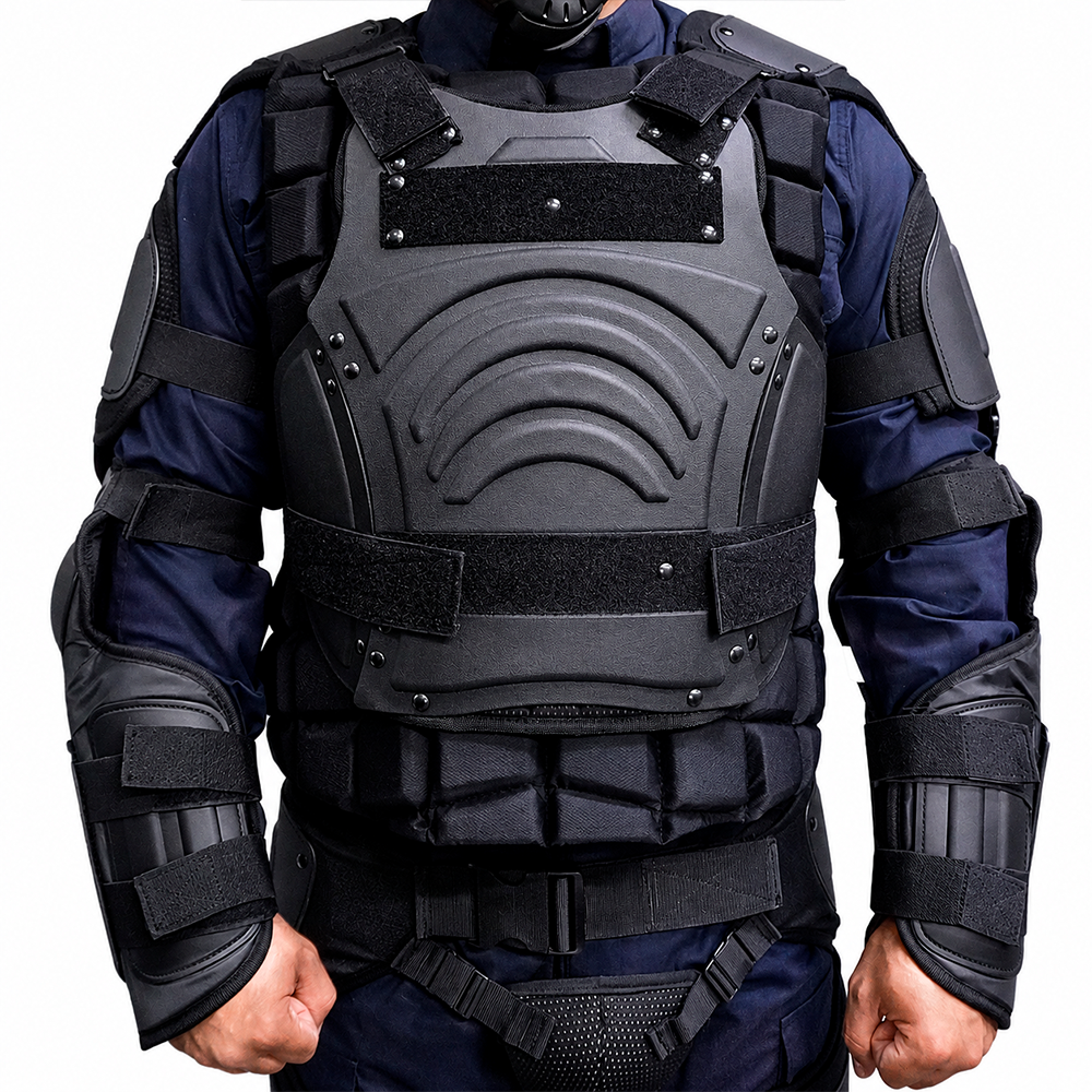 850301 JUEGO DE EQUIPO ANTIMOTIN NEGRO PANTHER UNITALLA