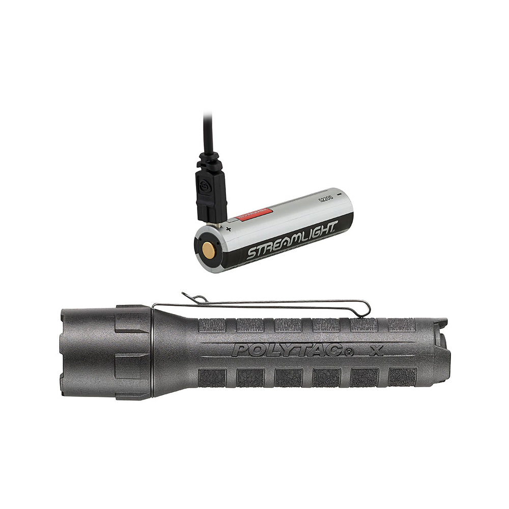 88613 LAMPARA POLYTAC X CON USB NEGRA MARCA STREAMLIGHT