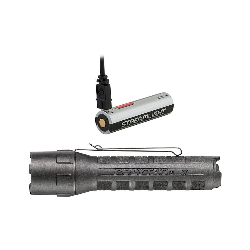 88613 LAMPARA POLYTAC X CON USB NEGRA MARCA STREAMLIGHT