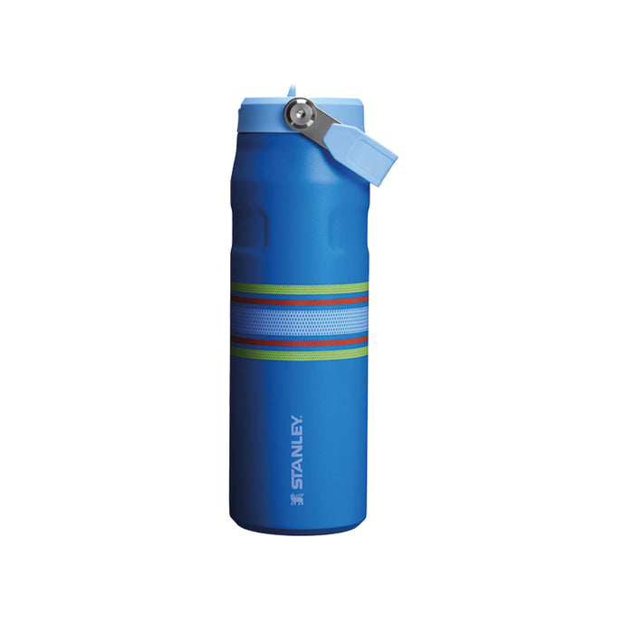 90479PT TERMO ICEFLOW AEROLIGHT FLIP STRAW VARSITY 24oz AZURE MESH MARCA STANLEY