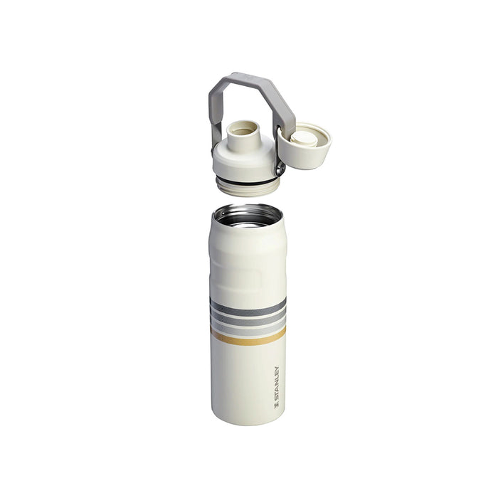 90480PT TERMO ICEFLOW AEROLIGHT FAST FLOW VARSITY 24oz CREAM ASH STRIPE MARCA STANLEY