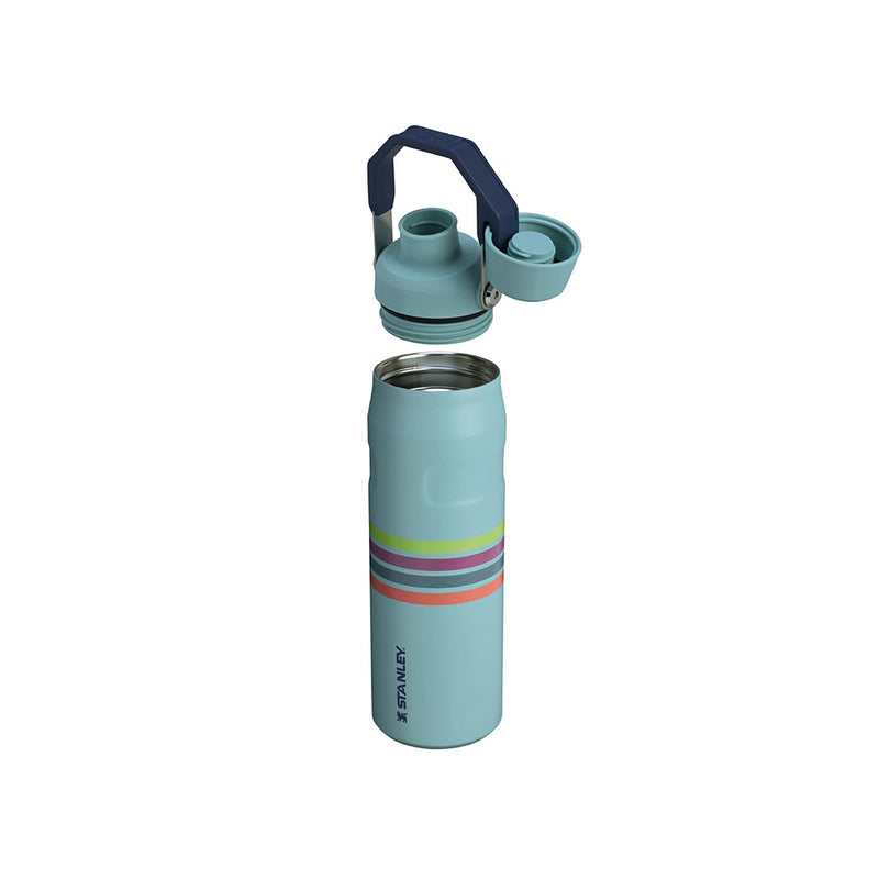 90482PT TERMO ICEFLOW AEROLIGHT FAST FLOW VARSITY 24oz SEAFOAM STRIPE MARCA STANLEY