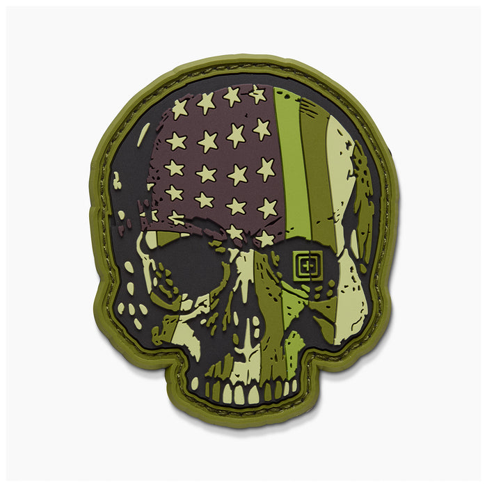 92109-194 PARCHE PATRIOT SKULL VERDE MARCA 5.11