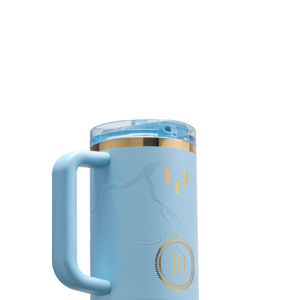 93948PT TERMO QUENCHER PROTOUR 40oz MESSI STRIKER BLUE MARCA STANLEY