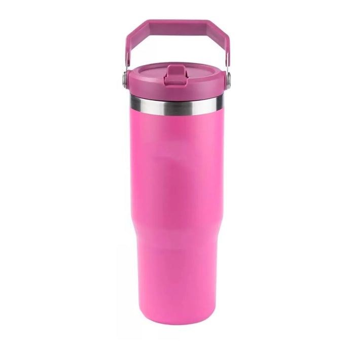 94337PT TERMO ICEFLOW FLIP STRAW 30oz AZALEA MARCA STANLEY