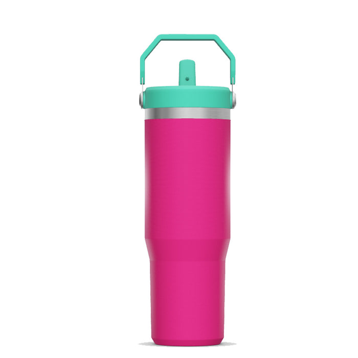 99676PT TERMO ICEFLOW FLIP STRAW 30oz PASSION PINK MARCA STANLEY