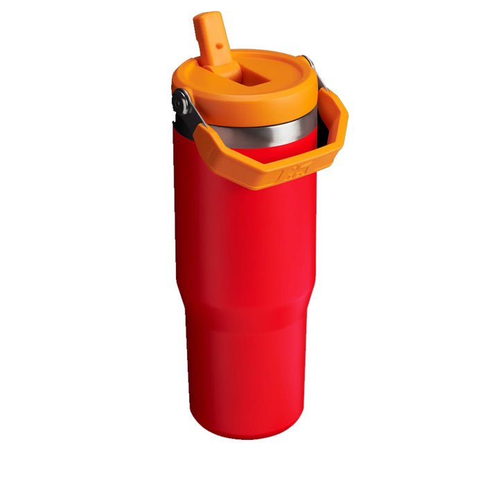 99674PT TERMO ICEFLOW FLIP STRAW 30oz CHILI MARCA STANLEY
