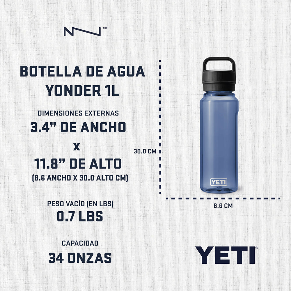 21071220005 BOTELLA DE AGUA YONDER 1Lt CHARCOAL MARCA YETI