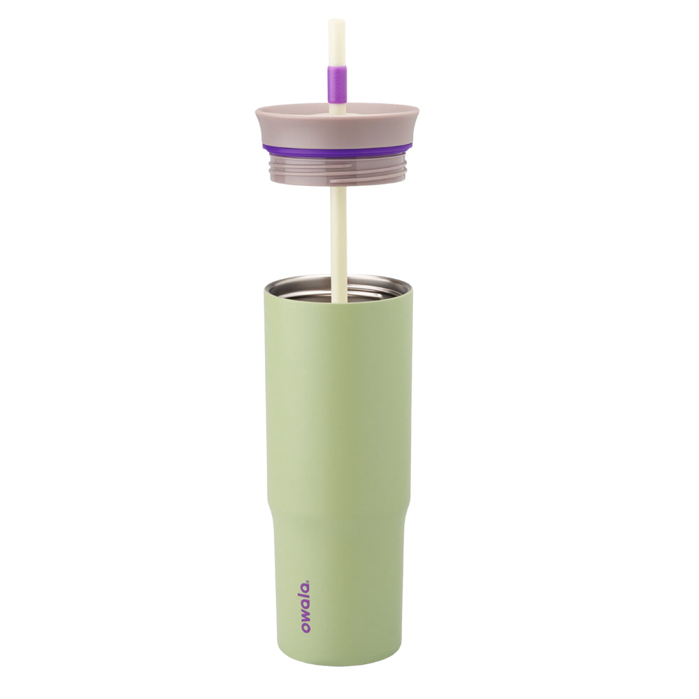TERMO OWALA DE ACERO CON POPOTE 710ML HIP CACTUS C05628