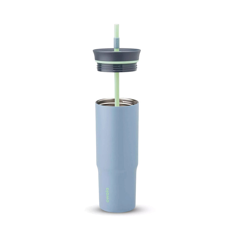 C06239 TERMO DE ACERO INOXIDABLE CON POPOTE 710ML LOST VALLEY MARCA OWALA