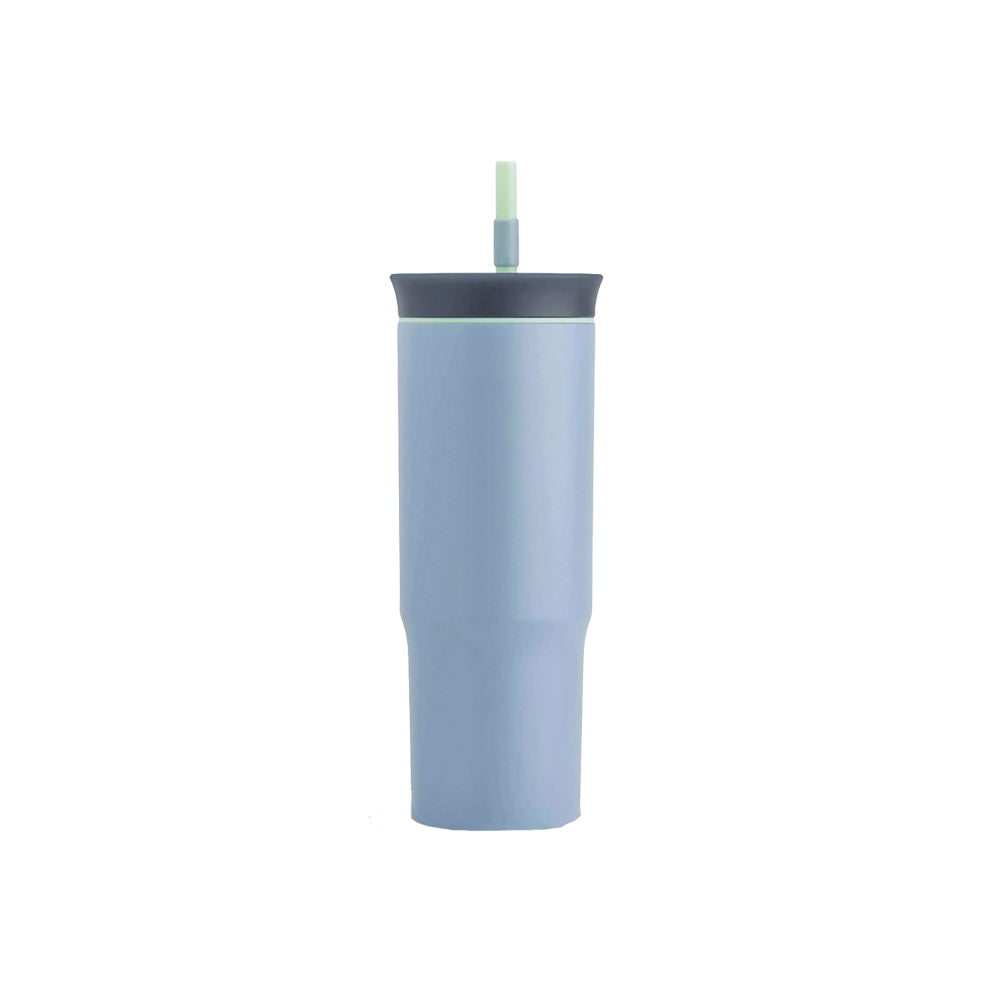 C06239 TERMO DE ACERO INOXIDABLE CON POPOTE 710ML LOST VALLEY MARCA OWALA